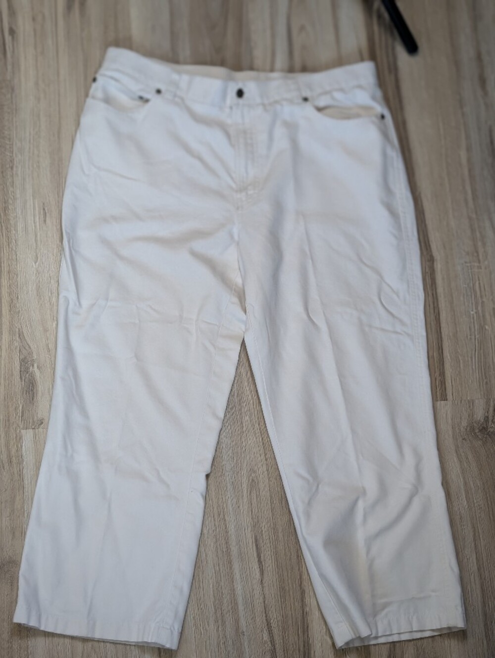 Tori Richards Honolulu White Flat Front Pants Women’s 36 Classic Vacation Preppy